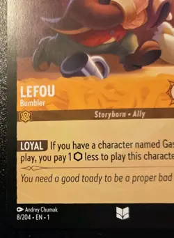 Lefou - Bumbler 8/204 Uncommon The First Chapter Disney Lorcana TCG - Image 4