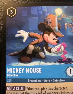 Mickey Mouse - Detective 154/204 Common The First Chapter Disney Lorcana TCG - Image 2