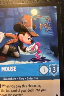 Mickey Mouse - Detective 154/204 Common The First Chapter Disney Lorcana TCG - Image 3