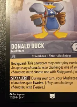 Donald Duck - Musketeer 177/204 Uncommon The First Chapter Disney Lorcana TCG - Image 4