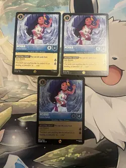 X3 Disney Lorcana Moana Curious Explorer 155/204 - Image 1