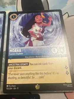 X3 Disney Lorcana Moana Curious Explorer 155/204 - Image 3