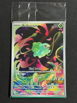 2# Pokemon Cards Bulbasaur 133/132 STAMPED Mega Evolution IR SEALED - Image 1