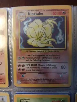 Pokemon Card Ninetales, Base Set, Holo Rare, 12/102, NM/M, Never Played - Image 3