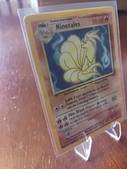 Pokemon Card Ninetales, Base Set, Holo Rare, 12/102, NM/M, Never Played - Image 4