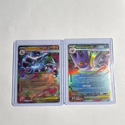Pokemon Mega Charizard X EX Mega Gengar EX Holo Card Lot Nintendo English - Image 1