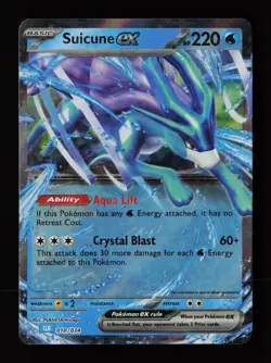 Suicune ex 010/034 Classic Collection Trading Card Game Classic Pokemon Card - Image 1