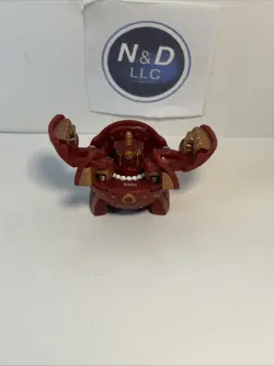 Bakugan Pyrus 520G Fortress Figure Battle Brawlers read W/Card RARE - Image 2