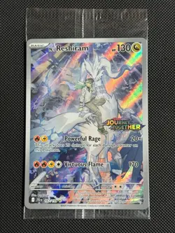 2# Pokemon Cards N's Reshiram 167/159 Journey Together STAMPED IR SEALED - Image 1