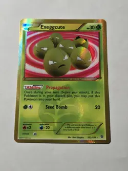 Exeggcute 102/101 Secret Rare Pokemon Card Holo Plasma Blast Black & White NM - Image 2