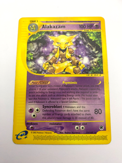 Pokemon Card - Non-Holo Alakazam 33/165 Expedition *MP* e-Card Rare - Image 1