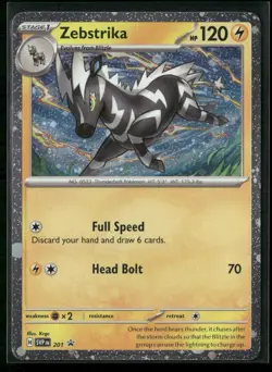 Zebstrika - (Cosmos Holo) Holo Rare SV: Scarlet & Violet Promo Cards 201 NM - Image 1