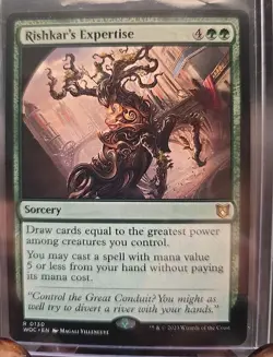 Rishkar's Expertise Commander: Wilds of Eldraine MTG Regular Lightly Played - Image 3