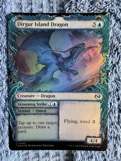 MTG Tarkir: Dragonstorm #294 Dirgur Island Dragon (Showcase) Foil - Image 1