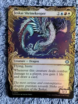 MTG Foil Jeskai Shrinekeeper Showcase Tarkir Dragonstorm NM - Image 1