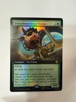 Transdimensional Bovine (Extended FOIL) MTG: Teenage Mutant TMNT -SHIPS NOW! - Image 1