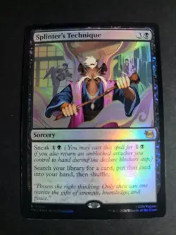 Splinter's Technique (Foil) Rare MTG Ninja Turtles - Image 1