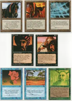 NEAR-COMPLETE SET of M:tG FOURTH EDITION Dameon Willich - SIGNED ARTIST PROOF s! - Image 1