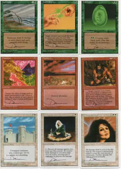 NEAR-COMPLETE SET of M:tG FOURTH EDITION Dameon Willich - SIGNED ARTIST PROOF s! - Image 2