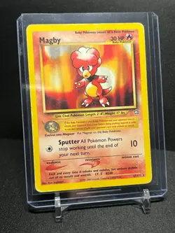 Magby 23/111 Rare Pokemon 2000 Neo Genesis HP/MP - Image 1