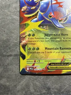 MISPRINT Mega Heracross EX 004/094 Phantasmal Flames Double Rare Pokemon TCG NM - Image 4