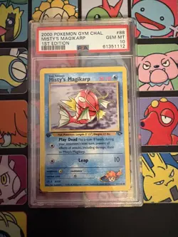 Pokemon Gym Challenge - Misty's Magikarp 1st Edition - 88/132 - PSA 10 GEM MT - Image 1