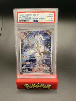Pokemon TCG N's Reshiram Stamped Illustration Rare Promo Card 167/159 PSA 10 - Image 1