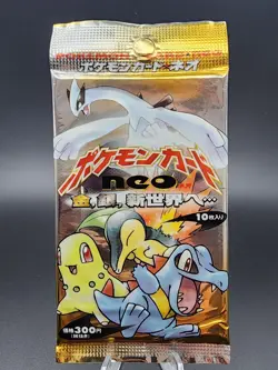 *Sealed* Vintage Japanese Neo Genesis "Gold, Silver, New World" Booster Pack 4935228985128 - Image 1