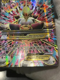 Pokemon TCG M Alakazam EX 118/124 Fates Collide Holo Full Art Mega DMG - Image 4