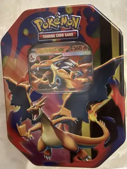 Pokemon Mega Charizard ex Factory Sealed Tin Box - Charizard Y - 4 Booster Packs - Image 3