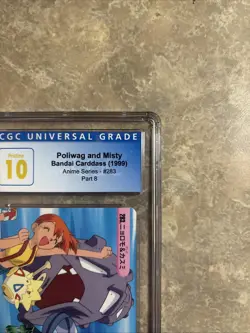 1999 POKEMON JPN BANDAI CARDDASS VENDING SER 8 MISTY & OTHERS CGC 10 PRISTINE - Image 3