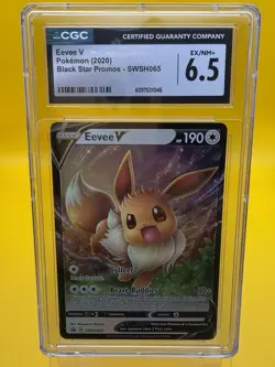 Eevee SWSH065 - Eevee Deck Black Star Promo CGC Ex/NM+ 6.5 Pokemon TCG - Image 1