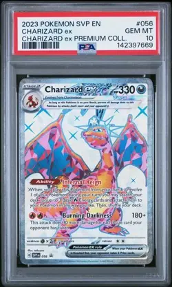 Charizard ex Pokemon SVP EN-SV Premium Collection #056 Black Star Promo PSA 10 - Image 1