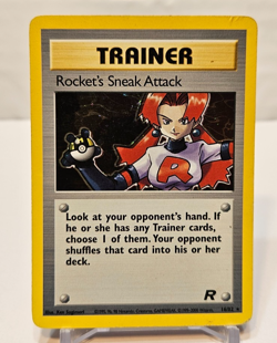 Rocket's Sneak Attack 16/82 Holo Rare Unlimited Team Rocket Pokemon 1273 - Image 1
