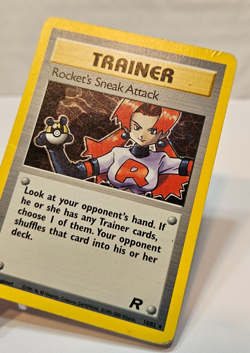 Rocket's Sneak Attack 16/82 Holo Rare Unlimited Team Rocket Pokemon 1273 - Image 3
