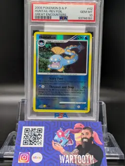 PSA 10 GEM MINT Pokemon HUNTAIL Great Encounters 2008 Reverse Holo #42 - Image 1