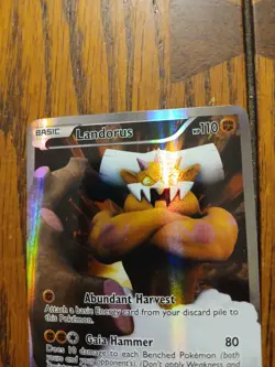 2012 Pokemon Landorus Full Art Black Star Promo BW43 - Image 2