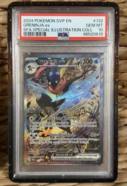 2024 Pokemon S&V Promo Greninja ex #132 Promo SFA Special Illus. Coll. PSA 10 - Image 1