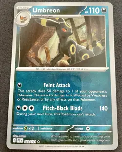 Pokemon TCG Umbreon 059/131 Sv: Prismatic Evolutions Master Ball Rare Holo - Image 2