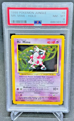 PSA 8 - 1999 Pokemon Jungle MR. MIME-HOLO #6 (8970) - Image 1
