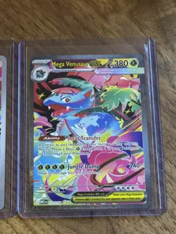 Pokemon Mega Evolution Set Venusaur SIR EX 177 Ivysaur 134 Bulbasaur 133 NM+ - Image 5