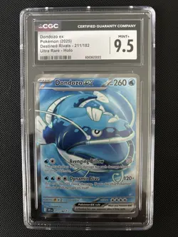 Dondozo ex 211/182 Sv10: Destined Rivals Holo CGC 9.5 MINT 9.5+ Pokemon TCG - Image 1