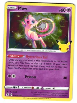 Mew 011/025 Holo Celebrations Pokemon TCG - Image 1