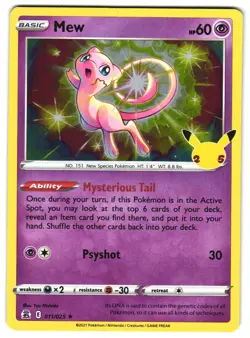Mew 011/025 Holo Celebrations Pokemon TCG - Image 1