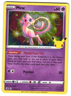 Mew 011/025 Holo Celebrations Pokemon TCG - Image 1
