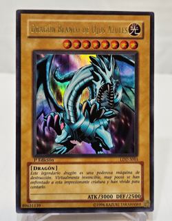 SPANISH Blue-Eyes White Dragon LDD-S001 Ultra Rare 1st Edition Yugioh 7925 - Image 1