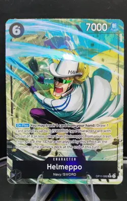 One Piece TCG English OP11-092 Helmeppo Alt Art Parallel - Image 1