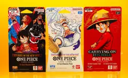 One Piece TCG Sleeved Booster Pack Lot of 3 OP-05 OP-09 OP-13 Bundle - Image 2