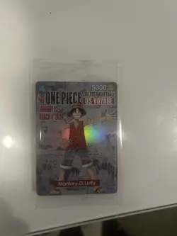 Monkey.D.Luffy (055) (College Basketball US Voyage) P-055 One Piece Promo SEALED - Image 1
