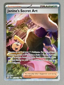 Pokemon Prismatic Evolutions TCG Janine’s Secret Art 173/131 SIR Card NM - Image 3